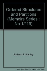 cover of the book Ordered Structures and Partitions