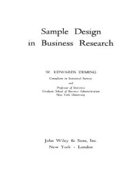 cover of the book Sample design in business research