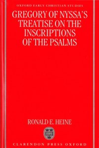 cover of the book Gregory of Nyssa’s Treatise on the inscriptions of the Psalms