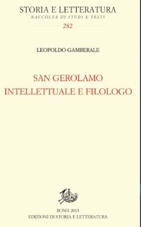 cover of the book San Gerolamo intellettuale e filologo