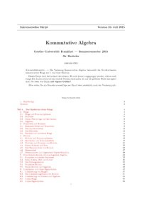 cover of the book Kommutative Algebra [Lecture notes]