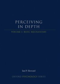 cover of the book Perceiving in Depth, Volume 1: Basic Mechanisms