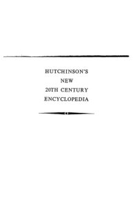 cover of the book Hutchinson’s New 20th Century Encyclopedia