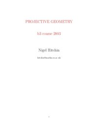 cover of the book Projective geometry [Lecture notes]