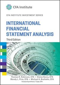 cover of the book International Financial Statement Analysis