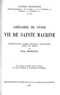 cover of the book Vie de sainte Macrine