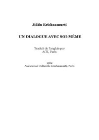 cover of the book Un dialogue avec soi-même