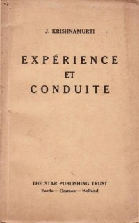 cover of the book Expérience et conduite