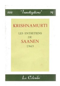 cover of the book Les entretiens de Saanen, 1963