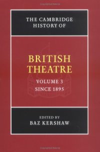 cover of the book The Cambridge History of British Theatre. Vol. 3: Since 1895