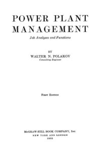 cover of the book Power plant management: job analyses and functions