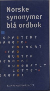 cover of the book Norske synonymer blå ordbok