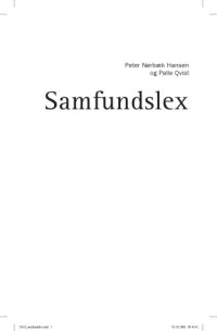 cover of the book Samfundslex