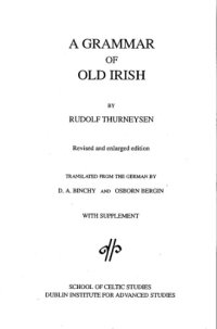 cover of the book A Grammar of Old Irish