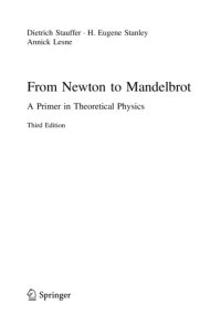 cover of the book From Newton to Mandelbrot: A Primer in Theoretical Physics