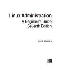 cover of the book Linux Administration  A Beginner’s Guide