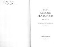 cover of the book The Middle Platonists: 80 B.C. to A.D. 220