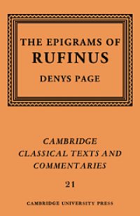 cover of the book The Epigrams of Rufinus