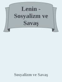 cover of the book Sosyalizm ve savas̜