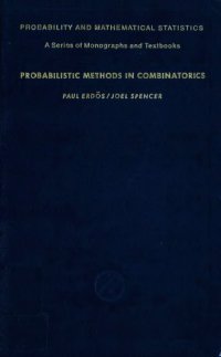 cover of the book Probabilistic methods in combinatorics