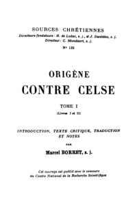 cover of the book Contre Celse. Tome 1 (Livres I et II)