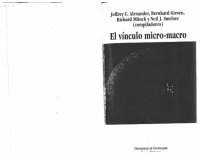 cover of the book El vínculo micro-macro