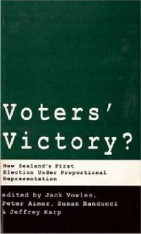 cover of the book Voters’ Victory?: New Zealand’s First Election under Proportional Representation