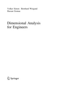 cover of the book Dimensional Analysis for Engineers