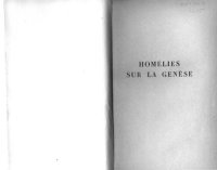 cover of the book Homélies sur la Genèse