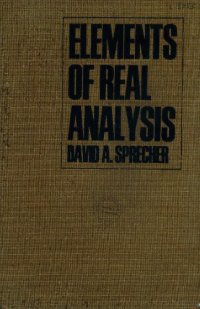 cover of the book Elements of real analysis