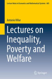 cover of the book Lectures on Inequality, Poverty and Welfare