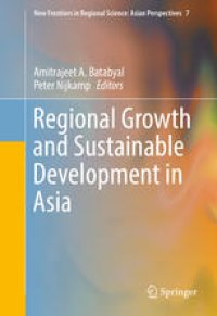 cover of the book Regional Growth and Sustainable Development in Asia