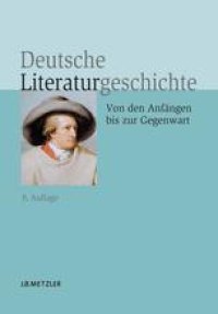 cover of the book Deutsche Literaturgeschichte