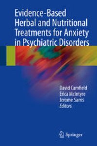 cover of the book Evidence-Based Herbal and Nutritional Treatments for Anxiety in Psychiatric Disorders