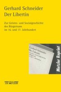 cover of the book Der Libertin: Zur Geistes- und Sozialgeschichte des Bürgertums im 16. und 17. Jahrhundert