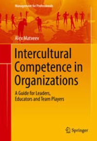 cover of the book Intercultural Competence in Organizations: A Guide for Leaders, Educators and Team Players