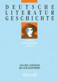 cover of the book Deutsche Literaturgeschichte: Von den Anfängen bis zur Gegenwart