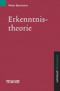 cover of the book Erkenntnistheorie: Lehrbuch Philosophie