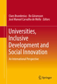 cover of the book Universities, Inclusive Development and Social Innovation: An International Perspective