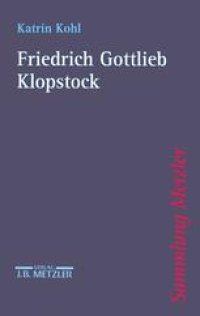 cover of the book Friedrich Gottlieb Klopstock