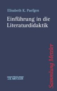 cover of the book Einführung in die Literaturdidaktik