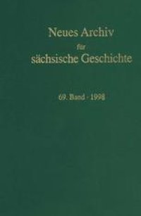 cover of the book Neues Archiv für sächsische Geschichte