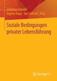 cover of the book Soziale Bedingungen privater Lebensführung