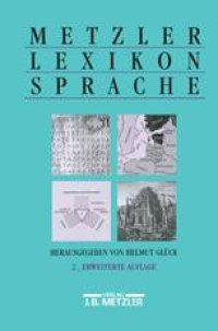 cover of the book Metzler Lexikon Sprache