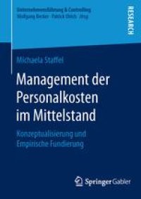 cover of the book Management der Personalkosten im Mittelstand : Konzeptualisierung und Empirische Fundierung