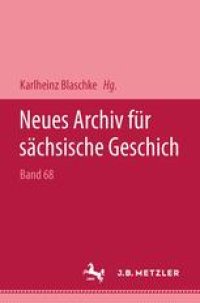 cover of the book Neues Archiv für sächsische Geschichte