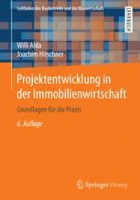 cover of the book Projektentwicklung in der Immobilienwirtschaft: Grundlagen für die Praxis