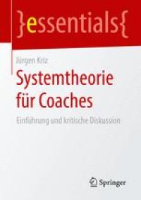 cover of the book Systemtheorie für Coaches: Einführung und kritische Diskussion