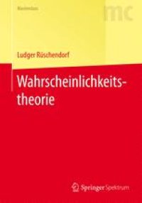 cover of the book Wahrscheinlichkeitstheorie