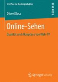 cover of the book Online-Sehen: Qualität und Akzeptanz von Web-TV